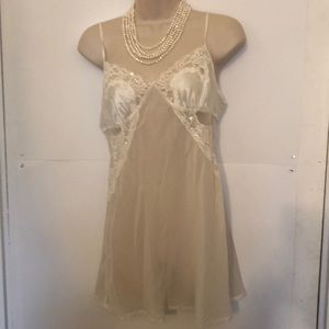 VS sexy white sheer nightie M